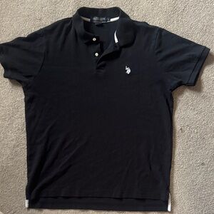 US Polo Black Polo Shirt